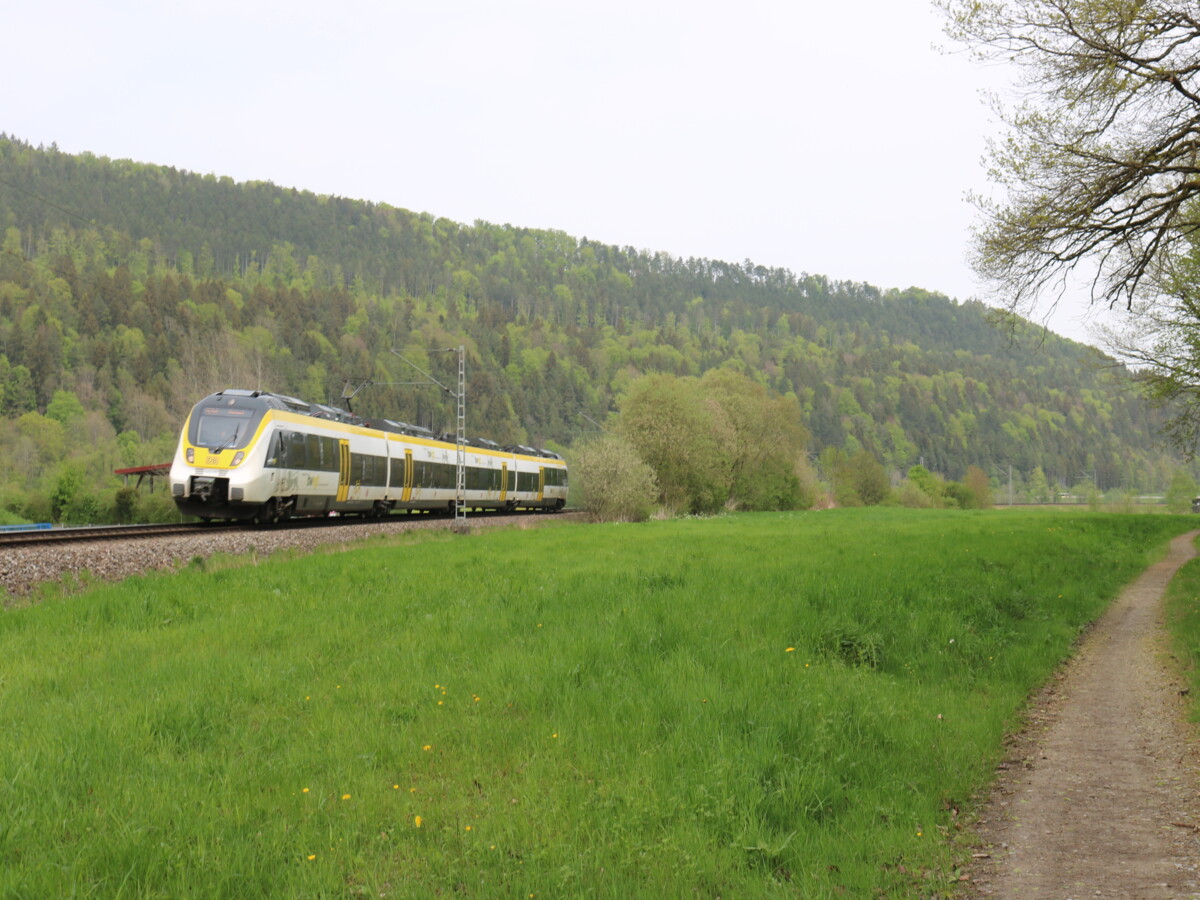 bwegt-Regionalzug auf der Gäubahn-Strecke